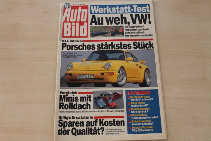 Deckblatt Auto Bild (17/1992)